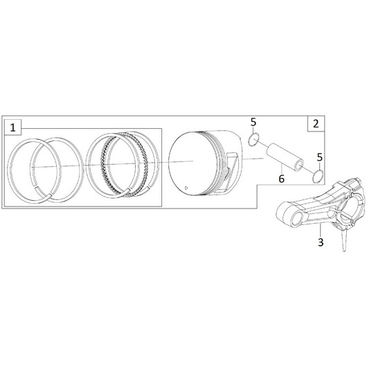Поршень Champion CH1211E